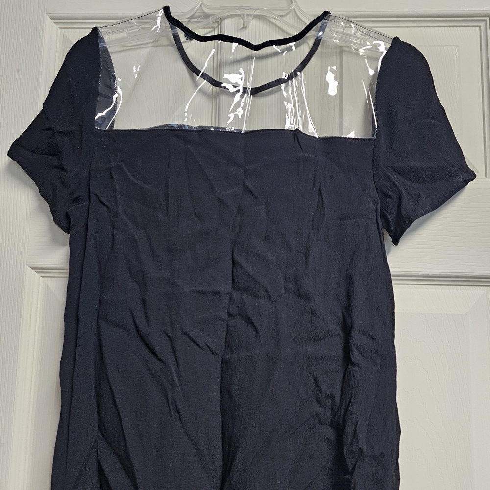 Nastygal black flowy top size Small - Picture 2 of 2